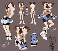 Wild (OC) by TooDamnCycle - male, character sheet, african wild dog, original character, sonic oc