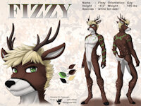ref703/ Reference: Fizzy (v1 sfw) by darkgoose - male, commission, deer, sheet, ref, darkgoose, reference, sfw, white tail deer, rs