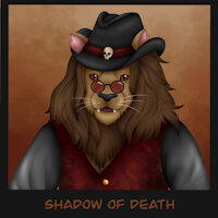Shadow - Gunslinger by DansDooooodles - male, lion, cowboy, wild west, cowboy hat, bountyhunter, tabaxi, feline humanoid