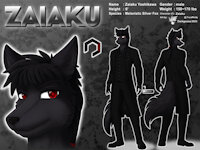 Ref704/ Reference: Zaiaku (v2 Clothed) by darkgoose - fox, male, commission, silver fox, sheet, ref, canid, darkgoose, reference, sfw, rs