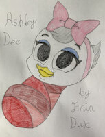 Ashley Dee by BusterBunny8 - female, baby, duck, ducktales, 2017, duckburg