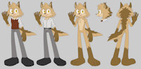 Jude the Mutt (full reference) by LaliLop - dog, male, canine, mutt, mixed breed, sonic fan character, sonic oc, sonic fc