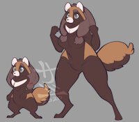 Kit Sunne Tanuki Design 2020 by Chitafokkusu - female, feral, tanuki, shapeshifter, kit sunne