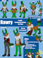Rawry Ref Sheet by Rawryrabs - cabbit, rabbit, anthro, feral, emo, scene, nonbinary, non-binary, transmasculine, rabbit-hybrid, transmasc