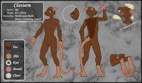 Claviarm Reference Sheet (SFW) by claviarm - male, reference sheet, rat, white mage, quesadilla