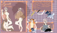 Lynell's Reference {SFW} by LittleSugarBell - female, sugar glider, daisy, demisexual