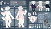 Reference Sheet: Little 2022 by bleatsheep - cute, male, canine, sheet, pastel, sheep, reference, galaxy, sheep canine