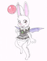 Mogwin the Moogle by Sp4c3Ch1nch1ll4 - diaper, female, moogle, final fantasy, babysitter, caretaker