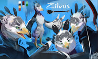 Zilvus the Rito (Reference) by Zilvus - male, eagle, avian, ranger, bow, archer, arrow, fan character, harpy, tloz, zilvus, rito