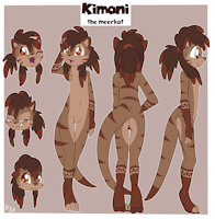 Kimani the Meerkat by BlackFennekin - female, anthro, meerkat, brown fur