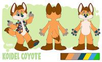 Pic 15 CuteYote by KoidelCoyote - male, character sheet, coyote, koidelcoyote