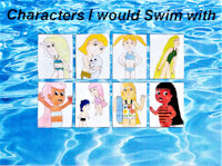Characters I Would Swim With (Meme) by MrRoseLizard