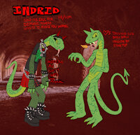 indrid the demon by foulserpent - male, reference sheet, demon, crossdressing, snake, devil, goth, reptile, crossdresser, serpent, original character, hot topic