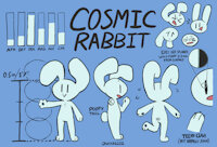 Cosmic Rabbit Reference Sheet by JWatch - bunny, rabbit, reference sheet, ref sheet, cosmic, cosmic rabbit