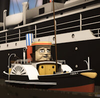 Tugs: Spirit of the Star bio: O.J. by Sassafier - male, boats, boat, oj, tug, tugs, star fleet, steamboat, tugboat, star tug, star tugs, harbour tug, river tyne paddle tug, paddleboat, paddle steamer, o.j.