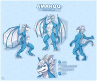 Amaroq The Dragon refsheet by AmaroqTheDragon - dragon, male