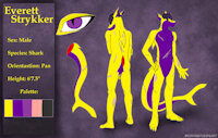 Everett Strykker Ref by codyf0xx - male, anthro, shark, art, furry, ref, refsheet