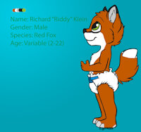 Riddy ref sheet by Riddy - babyfur, diaper, fox, male, diapers, ref, reference, diaperfur, refsheet, kidfur