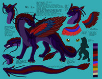 Ni Lu by Killerwolf1020 - dragon, female, quetzalcoatl, western, fursona, eastern, ni, lu, scalesona, quintell