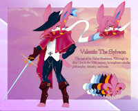 .:Valentin the Sylveon:. by Ashtails - scarf, pokemon, boots, rapier, eeveelution, earing, muskateer, sylveon, fleur-de-lis, ashtails