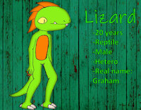 Lizard's reference sheet by Terrybear1316 - boy, male, reference sheet, eyes, lizard, claws, fangs, reptile, legs, reference, arms, scales, green skin, orange scales, male anthro