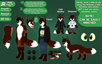 Fursona Reference by Ranierfoxy - fox, male, hybrid, coyote, fursona, reference, jr, foxyote, ranierfoxy