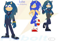 Iohn the Hedgehog by Filibolt - reference sheet, ref sheet, sonic the hedgehog, hedgehogs, sonic oc, males only