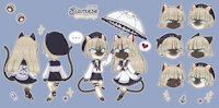 Konny & Karo by WildStar - cub, cats, twins, girl, cat, boy, female, male, young, rich, sailor uniform, parasol, pawpads, male/female, blond hair, brother and sister, brother/sister, aristocats, brother sister, anklets