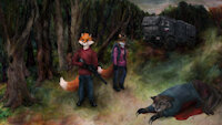 Путешествие через лес by DanyaFox26 - fox, cub, female, male, apocalypse, furry, children, bad2bad
