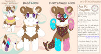 (OC) Ann Mi Doughtter by BengalBatEmmaKat - cute, otter, chocolate, sweets, strawberry, refsheet, donuts, bodysuit, commissioned, pansexual, frosting, notmyart, nonbinary, demiromantic, flirtmate, partner ish