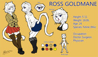 Ross Reference Sheet by talon2point0 - cat, feline, female, lion, piercing, piercings, reference sheet, bisexual, character sheet, bi, lips, character, albino, reference, earrings, bitch, earring, mixed breed, lipstick, pierced, mixed, tundra, character profile, tundra lion