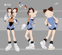 Wild (new) by TooDamnCycle - male, canine, character sheet, oc, african wild dog, original character, sonic fan character, sonic oc