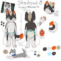 Reference for husky2010 by BrumBrum - dog, diaper, cub, husky, male, malamute