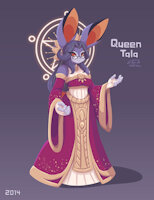 OC Revival 4: Queen Tala by JoVeeAl - bunny, mother, female, rabbit, glasses, clothed, dress, mature, gold, original, anthro, clothes, royal, digital, safe, smile, furry, character, oc, solo, clothing, mammal, characters, anthropomorphic, bunnies, orange eyes, original characters, purple hair, furrys, digital art, looking at viewer, original character, queen, lagomorph, crown, sfw, sigil, simple background, purple fur, character design, anthros, digital painting, lagomorpha, lepus, leporid, leporidae, rabbit ears, ocs, gradient background, eyewear, safe for work, solo female, furry art, purple body, anthroart, digital drawing, solo focus, digital artwork, digital media (artwork), original art, mature female, sfw art, sfw furry art