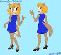 Gennadiya Molchalin front to back ref sheet by SwiftstarsOfficial - females, girl, cat, girls, female, horse, hedgehog, club, friendship, sheet, lady, ref sheet, reference, chicken, cat girl, ladies, jazz, multiple characters, bestfriends, illustation, jazzmusic, girlgroup, girlgroups, jazz club, swiftstars, chicken lady