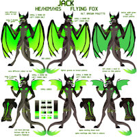 jack bat {ref} by Jaxzoi - male, bat, wings, ref sheet, flying fox, bat wings, referencesheet, he/him