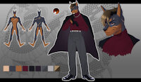 Riccardo by SonicFoxhound - dog, male, character sheet, doberman, mafia