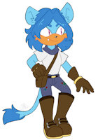 Turquoise Lowe by ChaosSonic1 - male, character sheet, sonic fan character, sonic oc, sonic the hedgehog (series), mobian lion, turquoise the lion