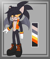 Karlik Nyxus by HedgeWolf23 - male, hybrid, bat, tiger, sonic, m, solo male, sonic oc, bat-tiger