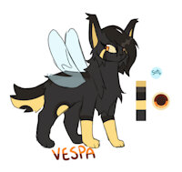 Vespa by SpoonfulOfSuga - cat, feral, hornet, transfemale, uwuniverse