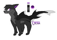 Cassi by SpoonfulOfSuga - cat, female, feral, shark, uwuniverse