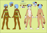 Chip by Xan151 - female, reference sheet, chip, human/cheetah-leopard