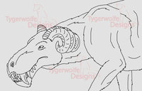 IYD - WIP by DarkwolfUntamed - fanart, beast, male solo, gorgonopsid, fever series, jericho barrons, mac lane, iyd