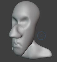 Blender Tutorial Work- Sculpted Face by DavidArdilla