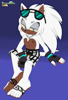 Nox the Hedgehog by MidnightMuser - male, hedgehog, chains, shoes, tattoos, barefoot, sonic fan character, celtic, fingerless gloves, nox the hedgehog