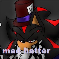 Shadow as Mad Hatter by Lightningwolf - anthro, hedgehog, dark, in, knife, mad, hatter, alice, wonderland, shadow the hedgehog, male solo