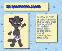 ka reference sheet by Shyanne - babyfur, cute, cat, herm