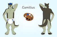 Camillus Ref by CamillusDL - diaper, male, reference sheet, abdl, diaperfur, grey wolf