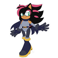 Umbra by ChaosSonic1 - female, character sheet, amy rose, sonic fan character, shadow the hedgehog, shadamy, mobian hedgehog, sonic the hedgehog (series)