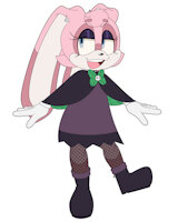 Parfait the Rabbit by ChaosSonic1 - female, character sheet, sonic oc, mobian rabbit, sonic the hedgehog (series)